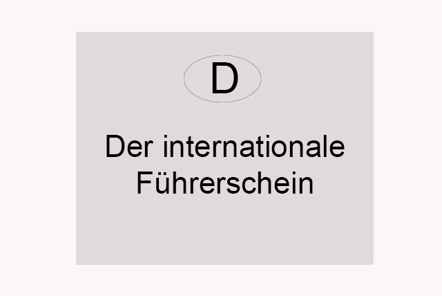 Banner Der internationale Führerschein